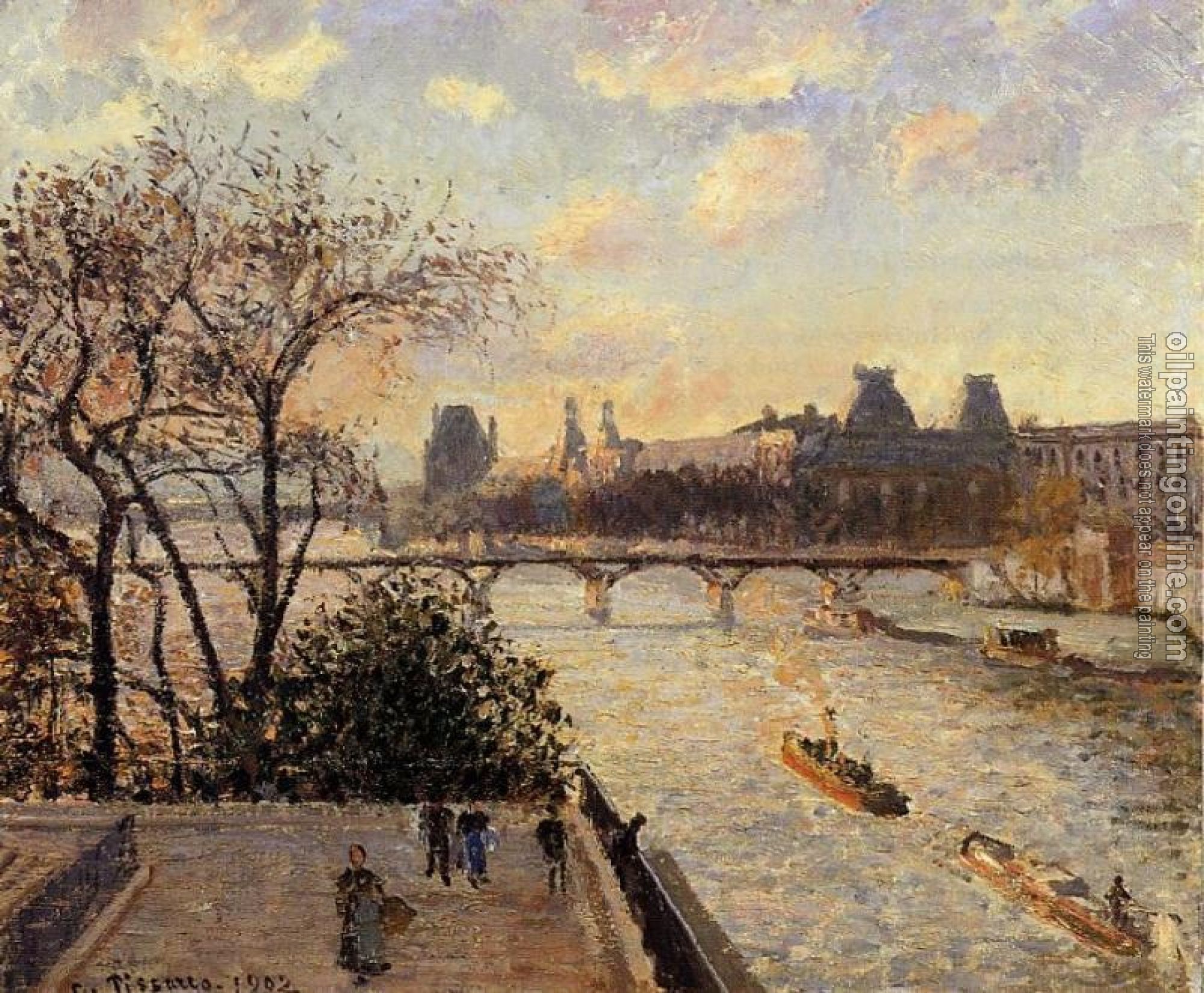 Pissarro, Camille - The Louvre